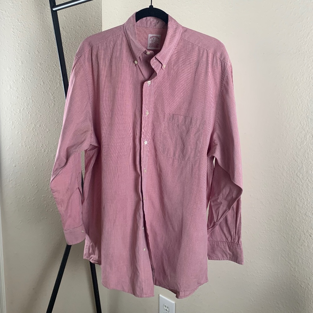 Brooks Brothers red‎ button down shirt 16